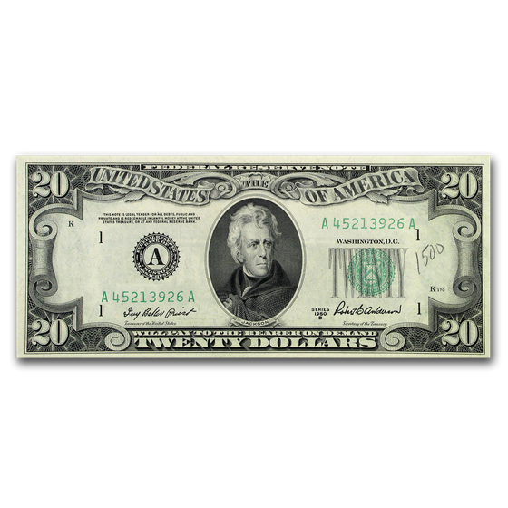 1950's $20 FRN CU 1950's $20 FRN CU